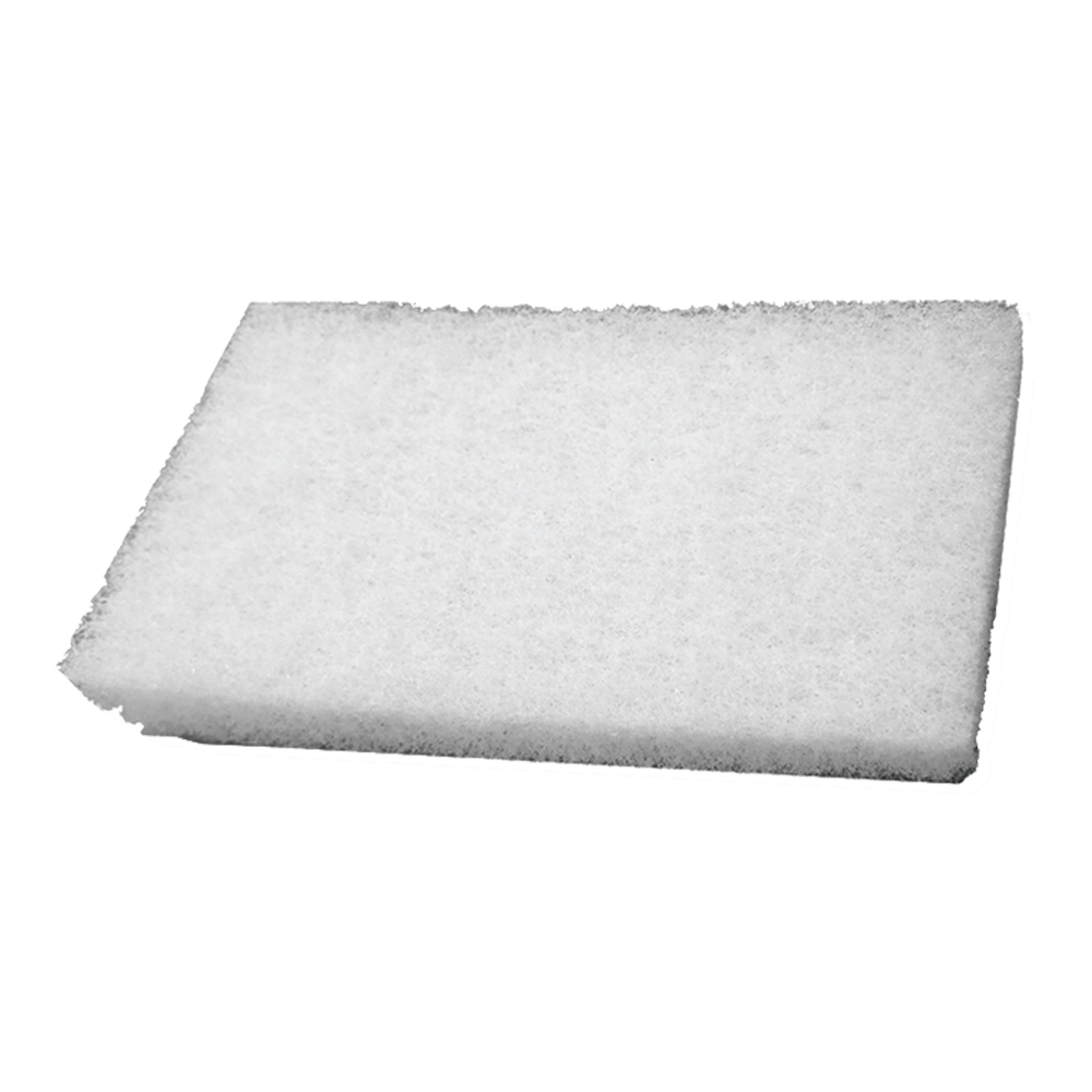 B171TB 1" Thick White Scrub Pad Basic 4"x10"