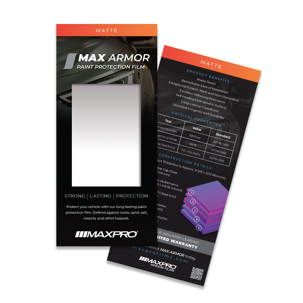 MAX ARMOR PPF MATTE DESIGN GUIDE